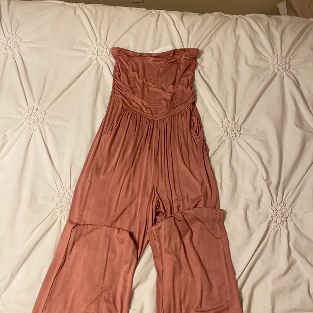 Strapless romper